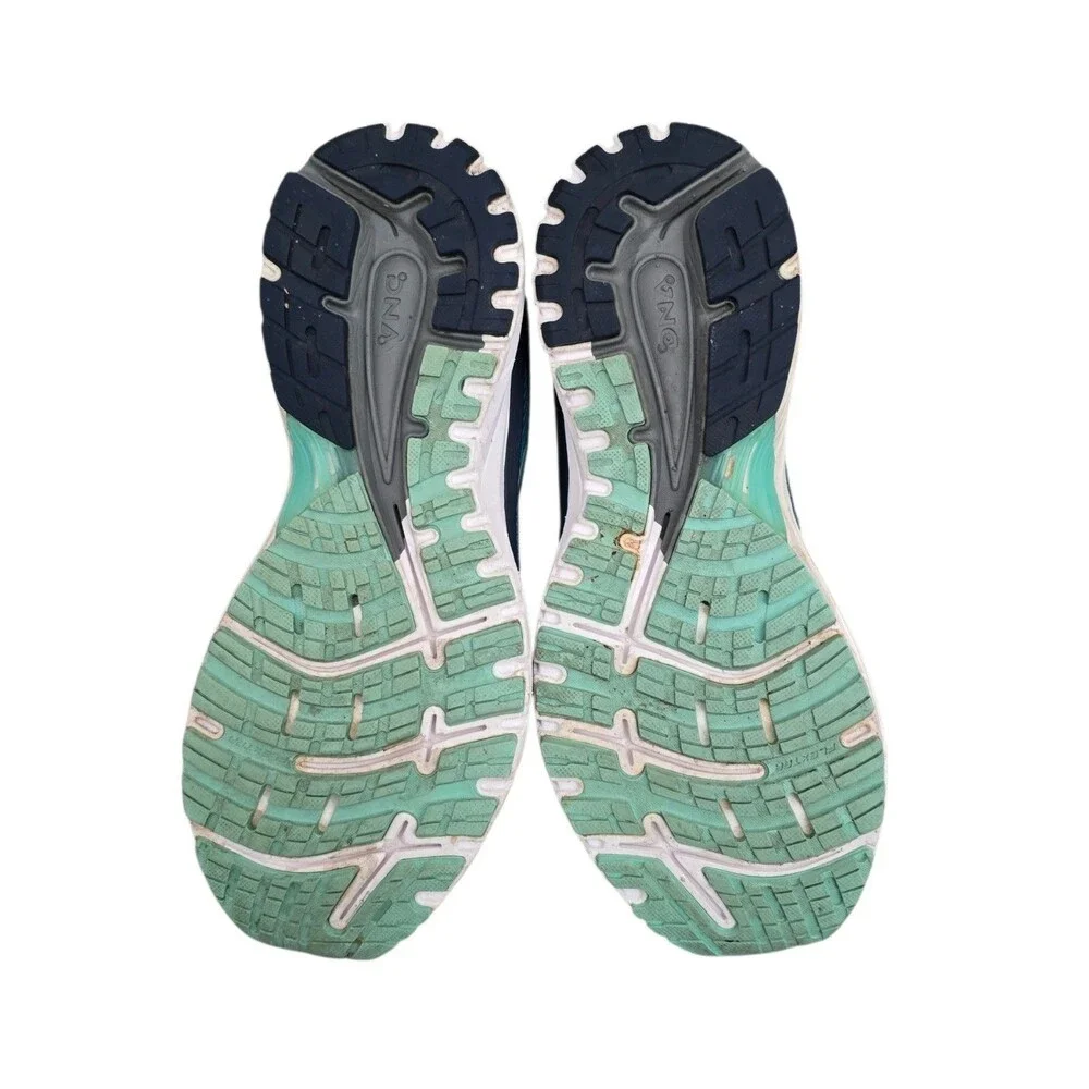 Brooks Adrenaline GTS 18 Sneakers Womens Size 9.5 Wide Teal Blue Running Shoes